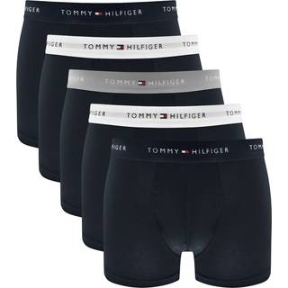 Tommy Hilfiger 5-pak Signature Cotton Essential Trunk - White/Navy - X-Large * Kampagne *
