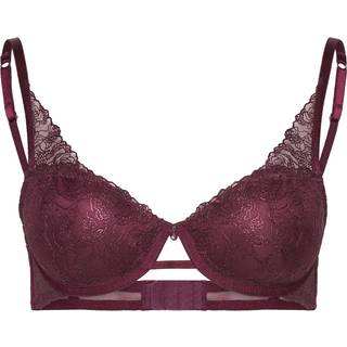 Hunkemöller Hollie BH med bøjle, rød, Størrelse: 80E, Dame