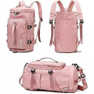 Womens Gym Bag with Shoe Compartment, Waterproof Gym Travel Duffel Bag Backpack Weekend Bag