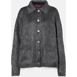 Gucci Mohair-blend cardigan - grey - XS