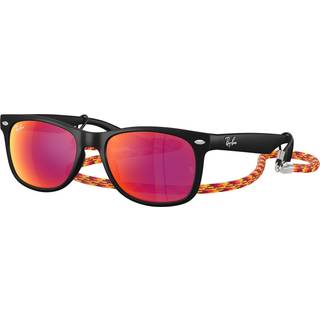 Ray-Ban Børn RJ9052SF Junior New Wayfarer Asian Fit 70286Q 50 Solbriller Børn Black - Rubber Black - 50mm