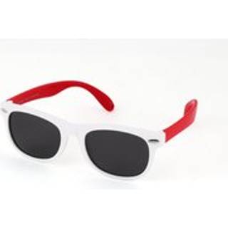 EXIT Børn OCCH. SOLE BAMB. PLAST. S8196 C.04 BIANCO-ROSSO/FUMO *3P Solbriller Plast Hvid Grå Rund Polariseret