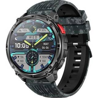 HT33 Health Monitoring Bluetooth Smartwatch med dansk sprog - 1,7 IPS-skærm - Camouflage