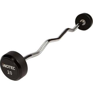 Inotec CPU Curl Vægtstang (20 kg) - curl vægtstang, faste skiver. Utrolig slidstærk. Perfekt til biceps- og triceps øvelser.