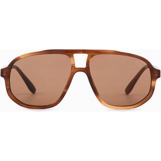 Emporio Armani Mand EA4263U 632973 Solbriller Acetat Brun Brun Pilot Normal