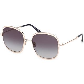 TOM FORD Kvinde FT1320 SOFIA-02 28W Solbriller Metal Guld Blå Rund Normal