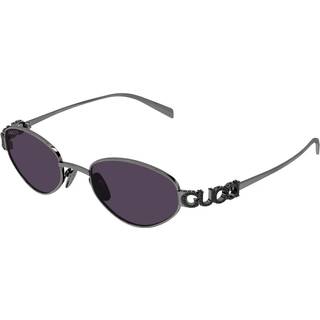 Gucci Kvinde GG1935S 002 Solbriller Metal Ruthenium Violet Geometrisk