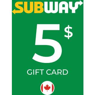 Subway Gift Card 5 CAD Key - CANADA