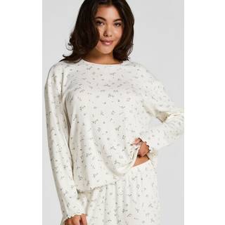 Hunkemöller Pyjama Top Loose Pointelle Hvid