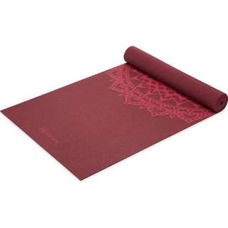 GAIAM Marrakesh Yogamatte Printed Yogamåtte størrelse 61 x 173 x 0,5 cm farve rød