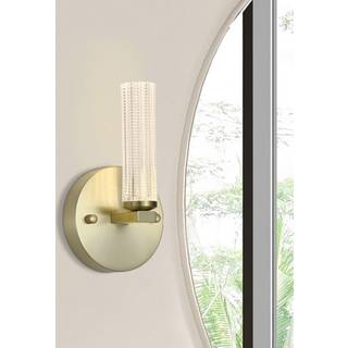 Searchlight Væglampe Aberdeen, dæmpbar, Messing/guld, Badeværelse, Metal