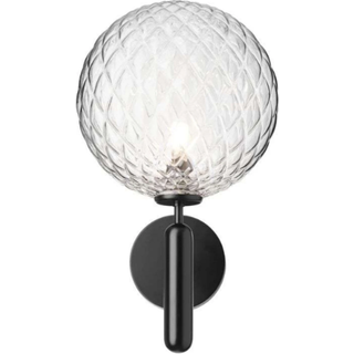 Nuura Miira Udendørs Væglampe Sort & Klar Optic