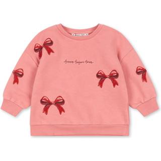 Konges Sløjd Lou Sweatshirt Med Sløjfe Strawberry Ice  Strawberry Ice 4 Y  Lyserød  4 år  kvinde