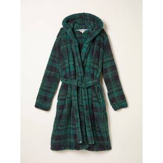 Fat Face FatFace Dark Green Snuggle Check Robe - 4XL Tall