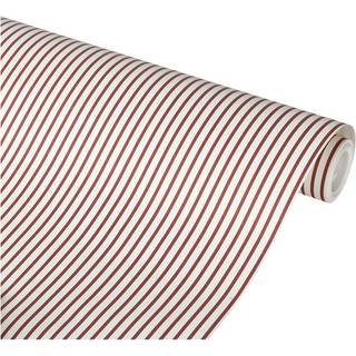 Gavepapir med røde og hvide striber 5 m