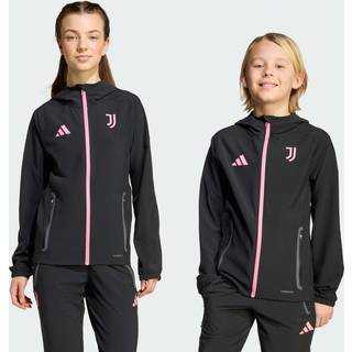 Juventus Tiro 25 Competition Vis Tech rejsejakke til børn - Black / Bliss Pink - 128