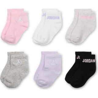 Jordan Everyday Essentials-ankelstrømper til babyer/småbørn (6 par) - Pink - 6-12M