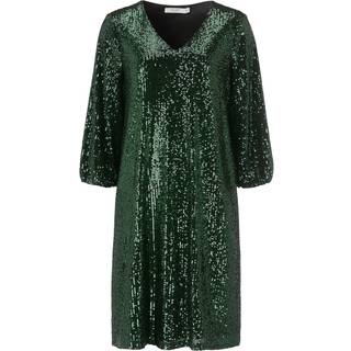 V-udskåret pailletkjole