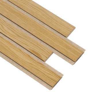 I-Wood Pro+ I-Lock 4-lamel akustikpanel, klar olieret, beige filt og lys kerne, egefiner, 16 x 300 x 2400 mm