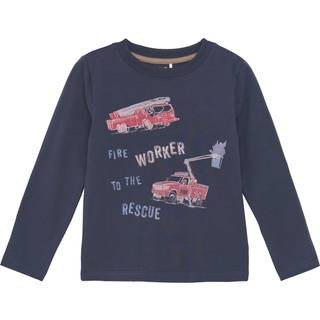 Minymo Kid's T-Shirt L/S Longsleeve Børn størrelse 98 farve blå