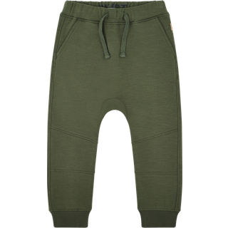 Georg Solid Brushed Bukser, Deep Ivy, 122 cm