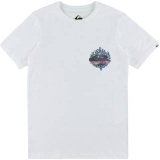 Quiksilver Ev In Flames Kids T-shirt - T10 - white