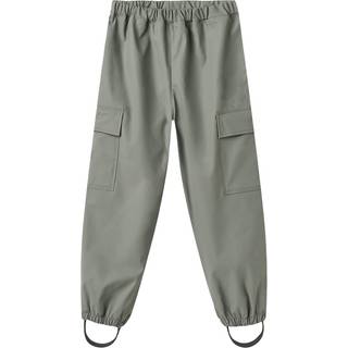 WHEAT Kid's Groa Regnbukser Børn størrelse 110 farve grå/olivengrøn