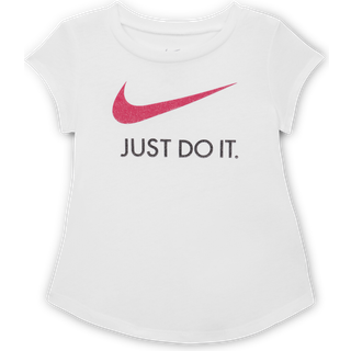 Nike Swoosh "Just Do It"-T-shirt til babyer (12-24 mdr.) - hvid - 18M