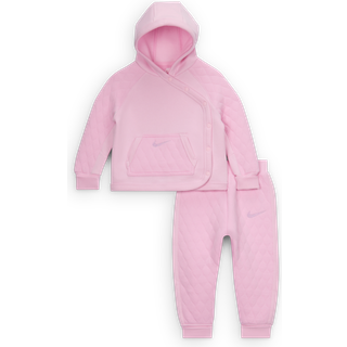 Nike Ready, Set! 2-delt joggersæt med hætte til babyer (12-24 M) - Pink - 12M