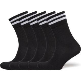 Zebdia Tennisstrømper med Striber 5-Pack Sort 35-38 - Komfort og Støtte til Dine Kampe