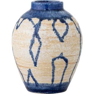 Bloomingville Avon Vase, Blå, Stentøj