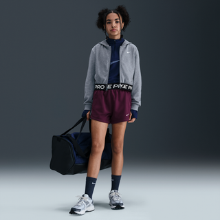 Nike Pro Fleece Dri-FIT-shorts til større børn (piger) - rød - M