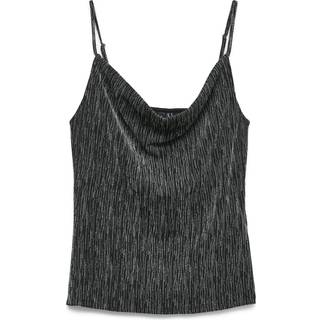 Vero moda dame top VMRITA - Black Silver lurex - L
