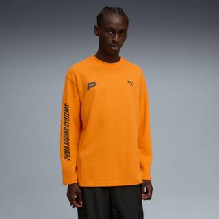 FUTURE.PUMA.ARCHIVE Waffle Relaxed Long Sleeve Tee Unisex, Clothing, Orange Glo, L
