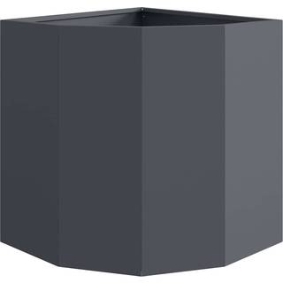 Hjørne Plantekasse Antracit 45 x 45 x 50 cm Stål