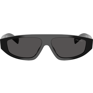 Prada Mand Prada PR C02S 16K08Z Solbriller Acetat Sort Grå Geometrisk Normal