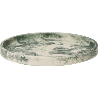 Ferm Living Mist Bakke Ø30 Cm Emerald Offwhite - Bakker Resin Off-White - 1104271867