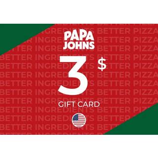 Papa Johns Gift Card 3 USD Key - UNITED STATES