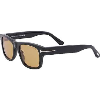 TOM FORD Mand FT1303 SMITH-02 01E Solbriller Acetat Sort Brun Firkantet Normal