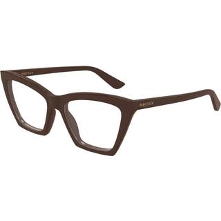 Alexander McQueen Kvinde Alexander McQueen AM0536O 003 Optiske stel Acetat Brun Transparent Cat Eye