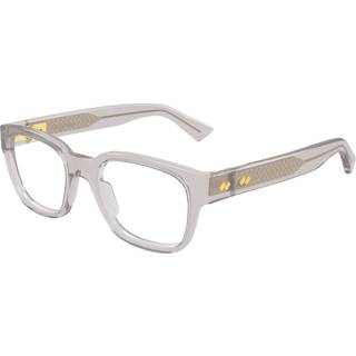 Bottega Veneta Unisex Bottega Veneta BV1403O 004 Optiske stel Acetat Grå Transparent Firkantet