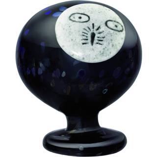 Iittala Nattuggla Kunst 120x130 Mm t - Kunstglas Glas Mørkegrå - 1082757