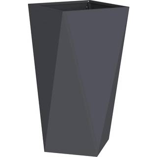 Plantekasse 2 pcs Antracit 40 x 40 x 75 cm Stål