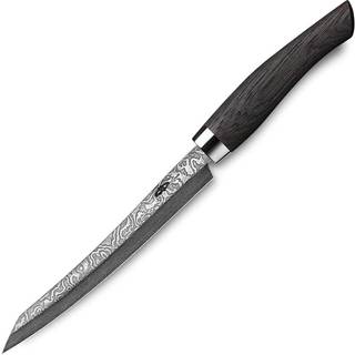 Nesmuk Exklusiv C100 Damast Slicer 16 cm - Griff Mooreichenholz - Schwarz,Silber