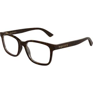 Alexander McQueen Mand AM0541O 008 Optiske stel Acetat Havana Transparent Firkantet