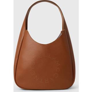 Stella McCartney - Logo Slouchy Medium Hobo Bag, Woman, Auburn