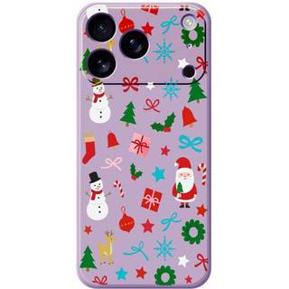 EIDERWOOD iPhone 17 Pro Jule Mobilcover - Fleksibelt Plastik - Juledekorationer / Lilla