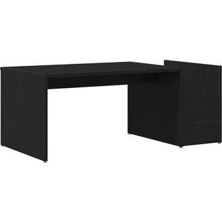Sofabord Sort Eg 90 X 45 X 35 Cm Konstrueret Træ