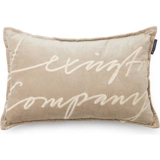 Lexington Logo Pude 40x50 Cm - Pyntepuder & Betræk Bomuldsfløjl Beige - 12534112-2000-SH17