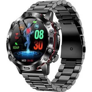 ET482 1.43 AMOLED Smart Watch med Bluetooth-opkald og EKG-funktion - Sort